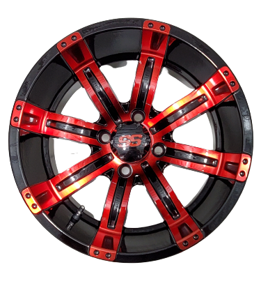 14'' tempest red & black